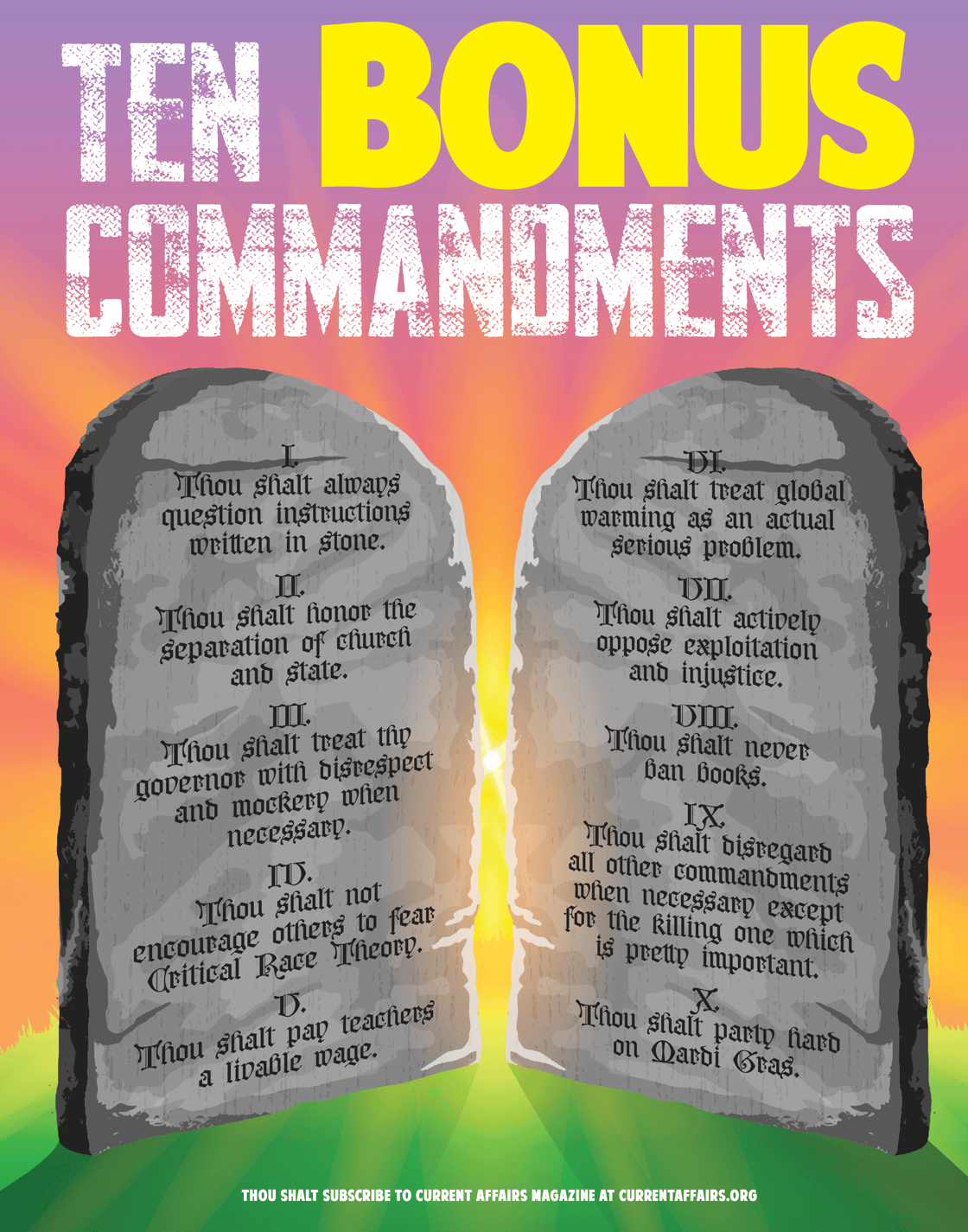 bonuscommandments