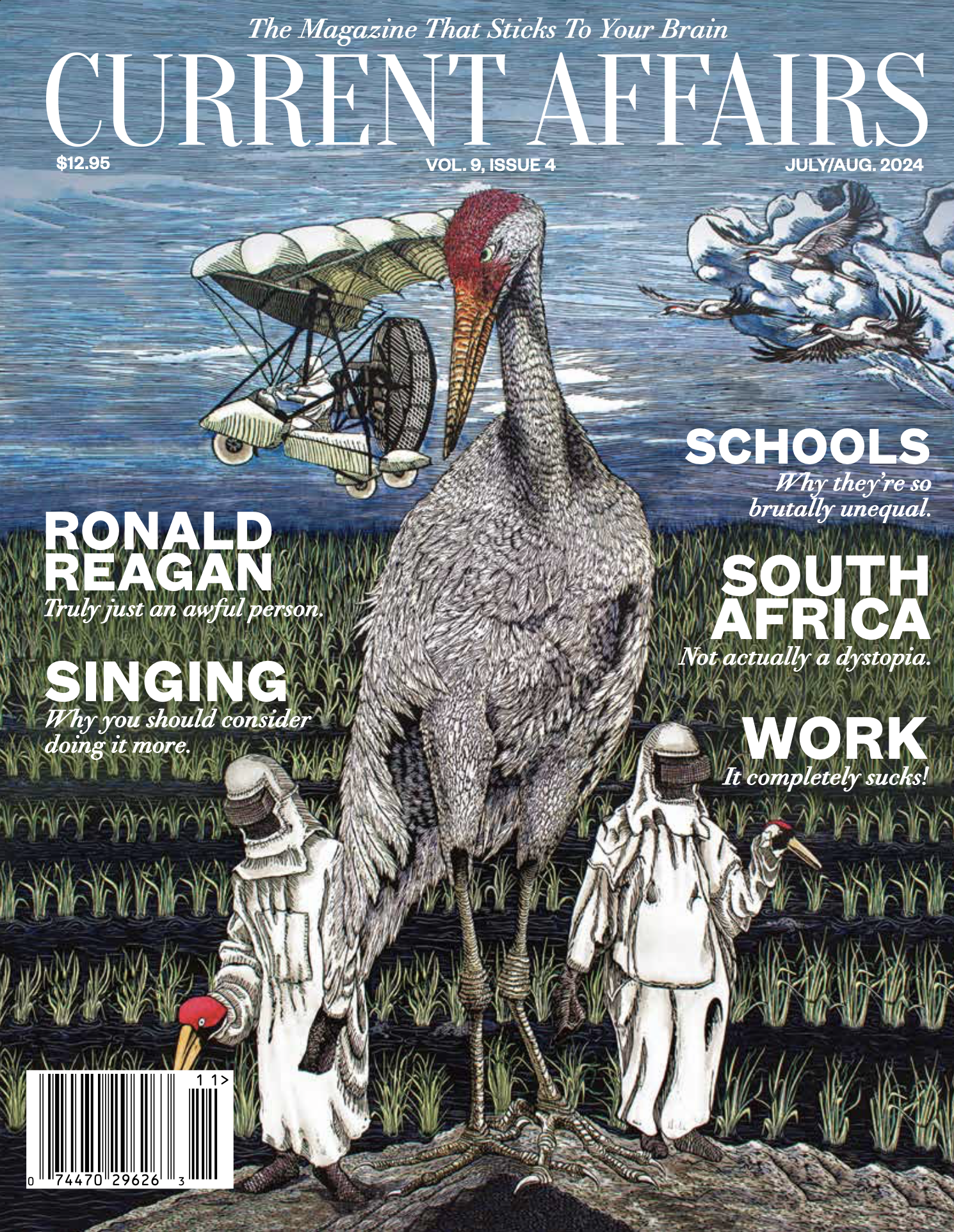 Cover of latest issue of print magazine